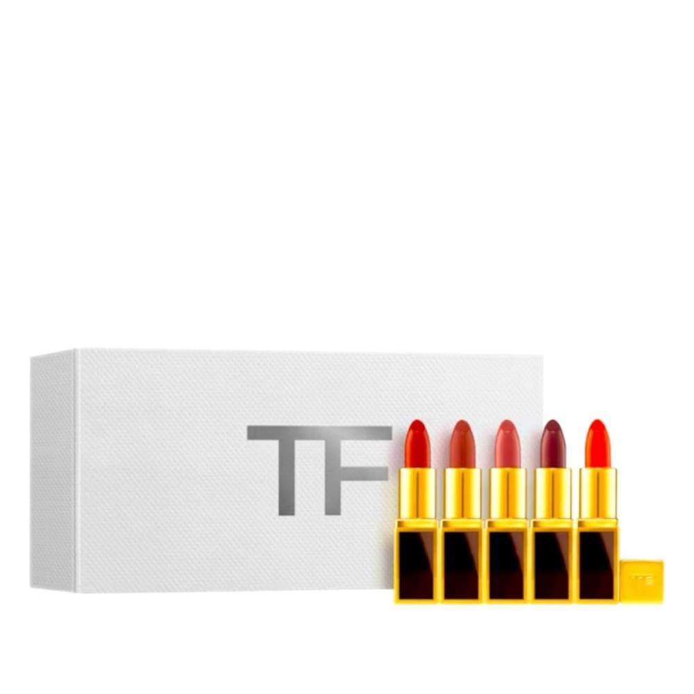 3 x Host pick item - TOM FORD LIP COLOR MINI DELUXE SET 5 x 1 g AND POUCH -
